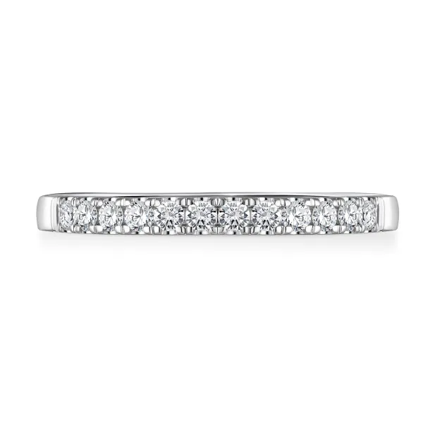 CR3955 - 18k white gold diamond twins - CR3955
