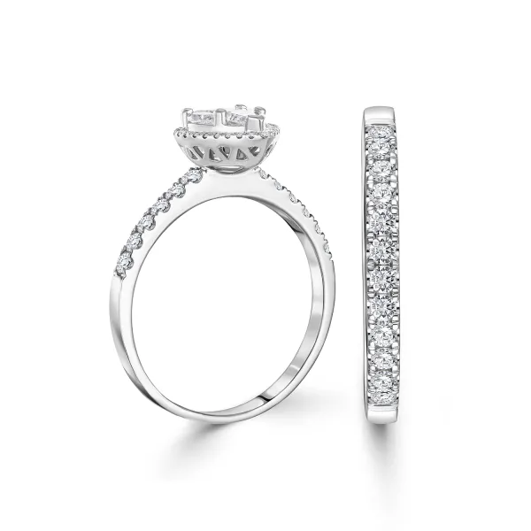CR3954 - 18k white gold diamond twins