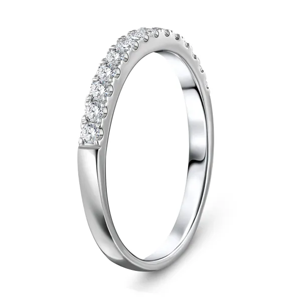 CR3954 - 18k white gold diamond twins