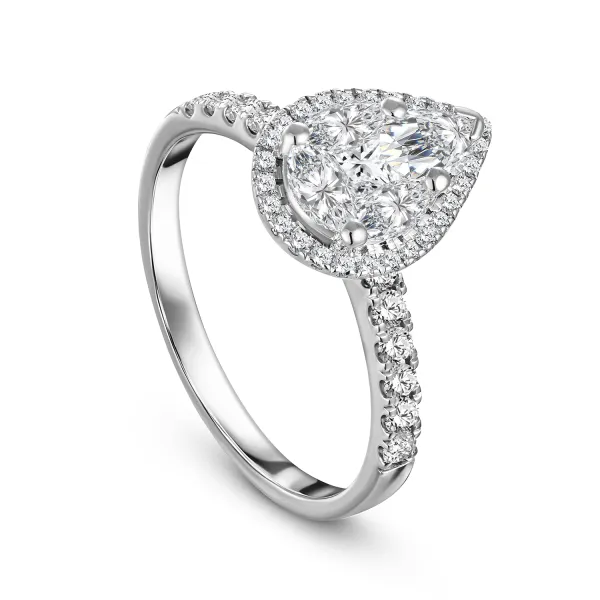 CR3954 - 18k white gold diamond twins