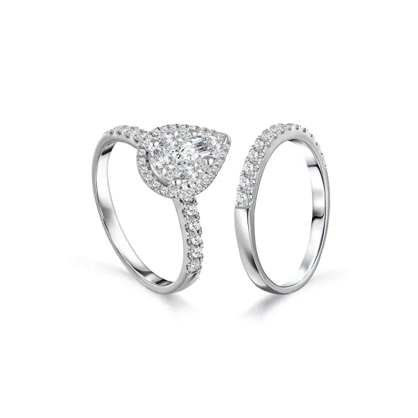 CR3954 - 18k white gold diamond twins