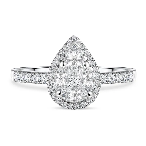 CR3954 - 18k white gold diamond twins