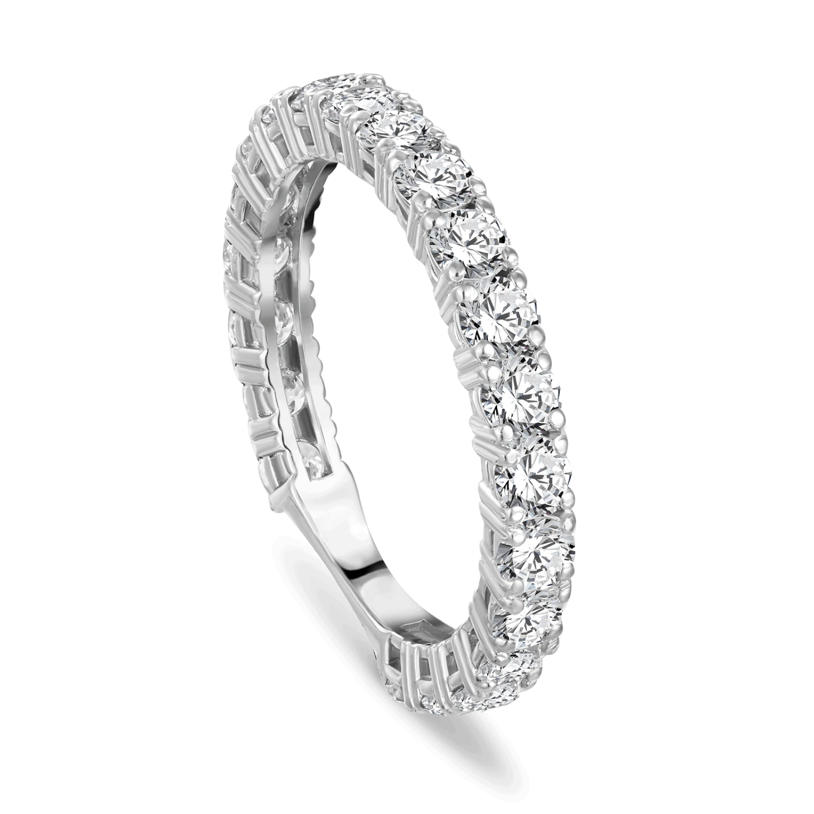 CR3963 - 18k white gold diamond ring