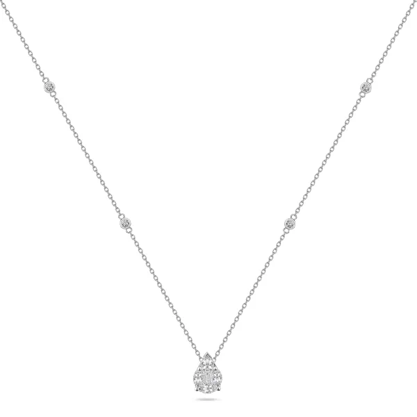 CP2466 - 18k white gold diamond necklace