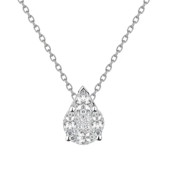 CP2466 - 18k white gold diamond necklace